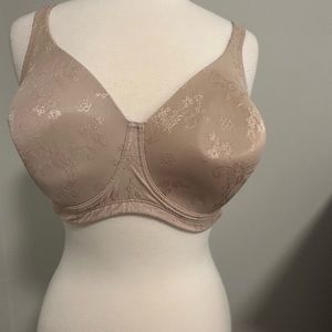 Modern Movement Sz 38 DD Comfort Floral Non-Wire Bra Y92BN230 Beige
